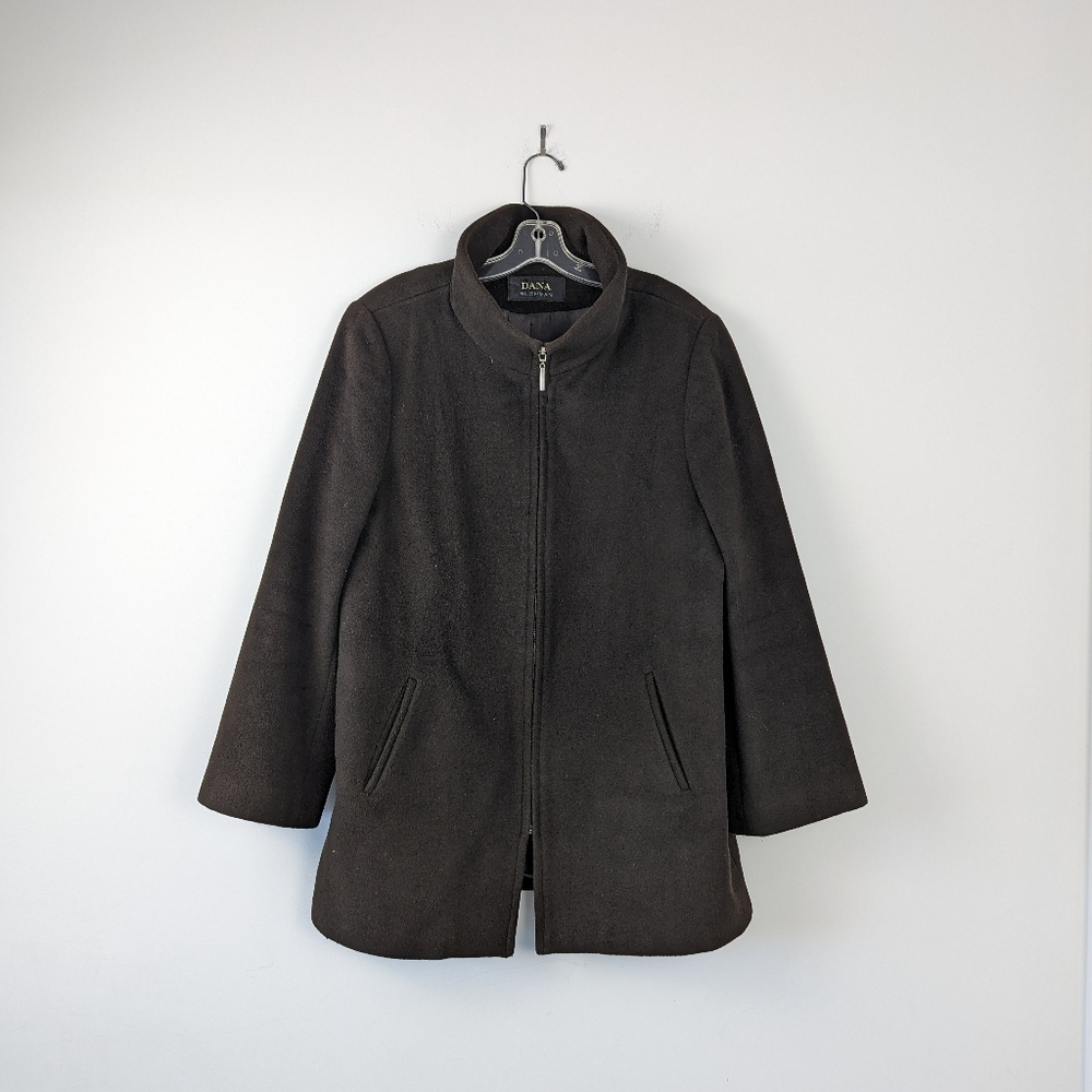 Women's Dana Buchman Wool Angora Blend Coat - Size 14